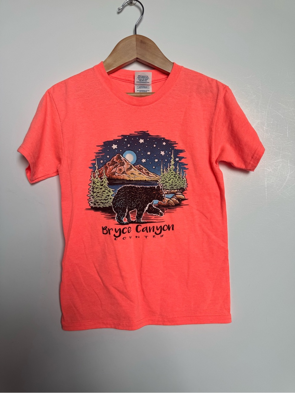 Girls Neon Coral Bryce Canyon Kids' Graphic Tee